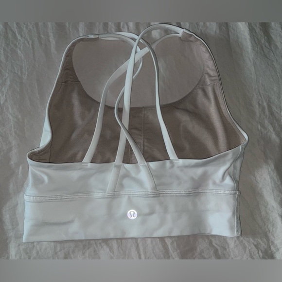 Lululemon Energy Bra Longline Sports Bra White - Picture 3 of 7